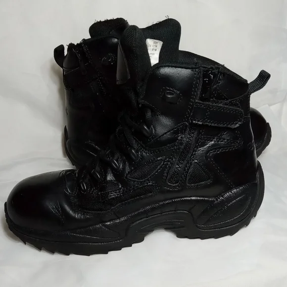 Reebok RB864 Rapid Response Composite Toe Side Zip 6 Black Boot Sz 8.5 - Picture 8 of 13